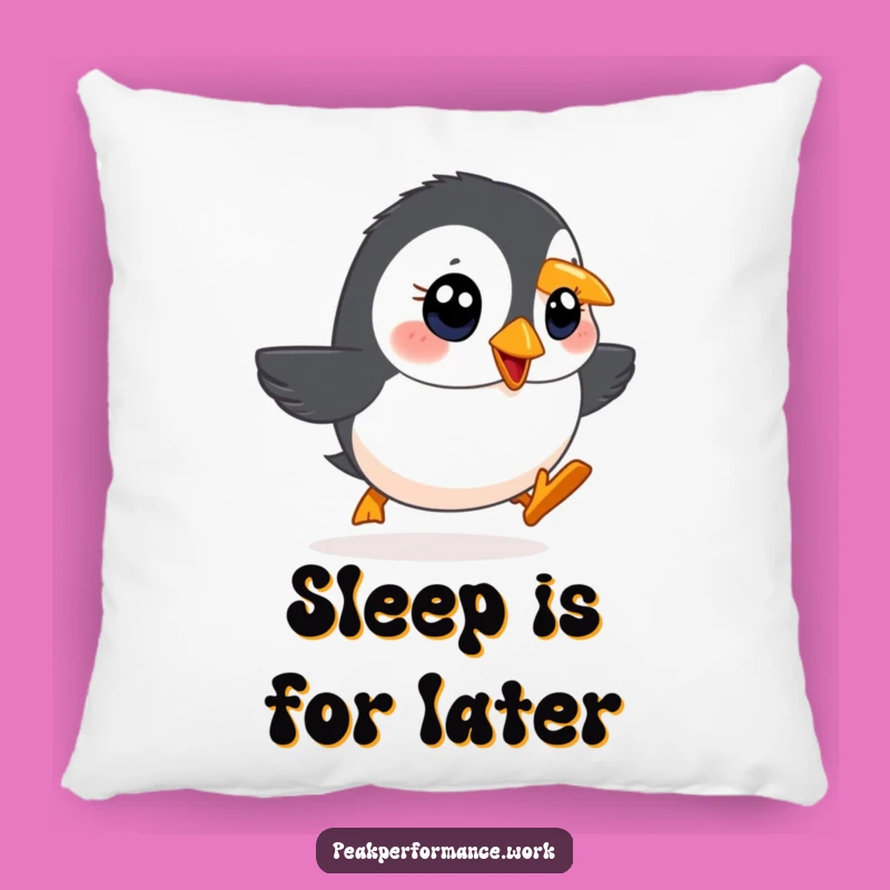 Funny Waddling Puffin Pillow: Cozy Comfort on Your Hilarious Uphill Journey