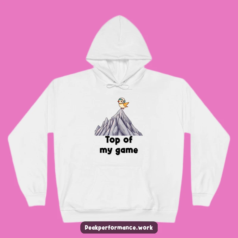 Cozy Funny Pilot Bird Hoodie: Tiny Helmeted Flyer Summit Comfort, Gift