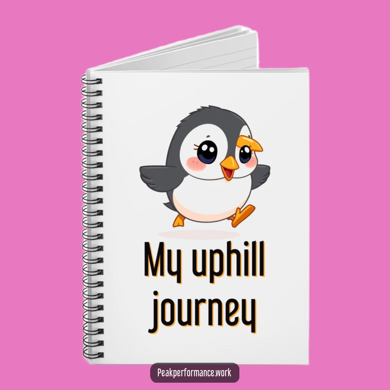 Funny Waddling Puffin Notebook: Jot Down Determined Ideas with Humor