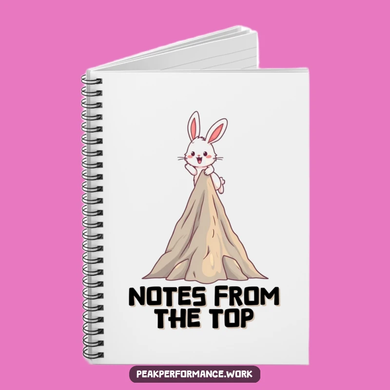 Funny Bunny Mountain Notebook: Fluffy Hare Peak Journal, Gift