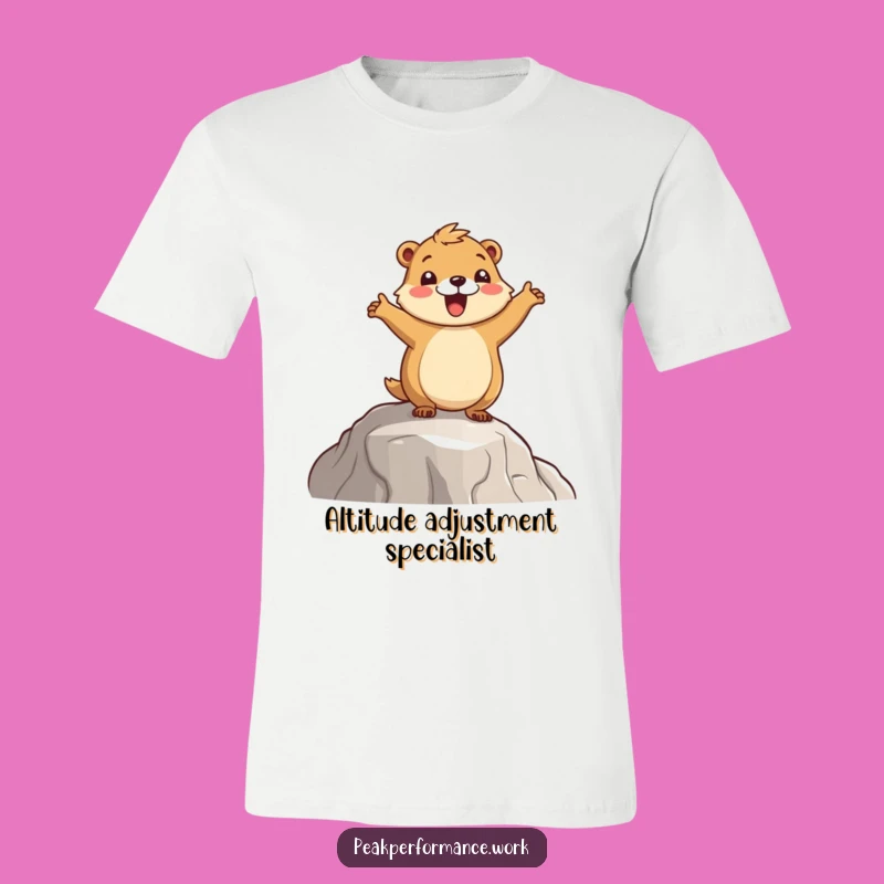 Funny Marmot Hop T-Shirt: Cheerful Cartoon Marmot, Best Funny Gift for Outdoor Enthusiasts